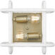 Camden 2 Light 11.5 inch Brushed Champagne Bronze Flush Mount Ceiling Light
